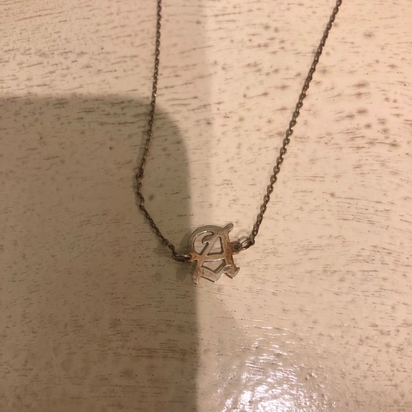 The M Jewelers Gold Initial “A” Choker Necklace - Picture 5 of 6